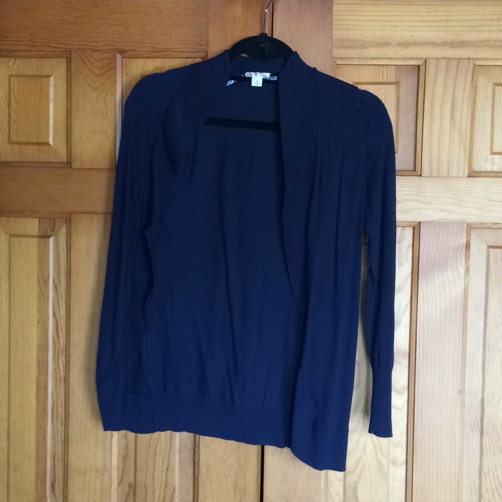 Merona open cardigan, navy size SMALL